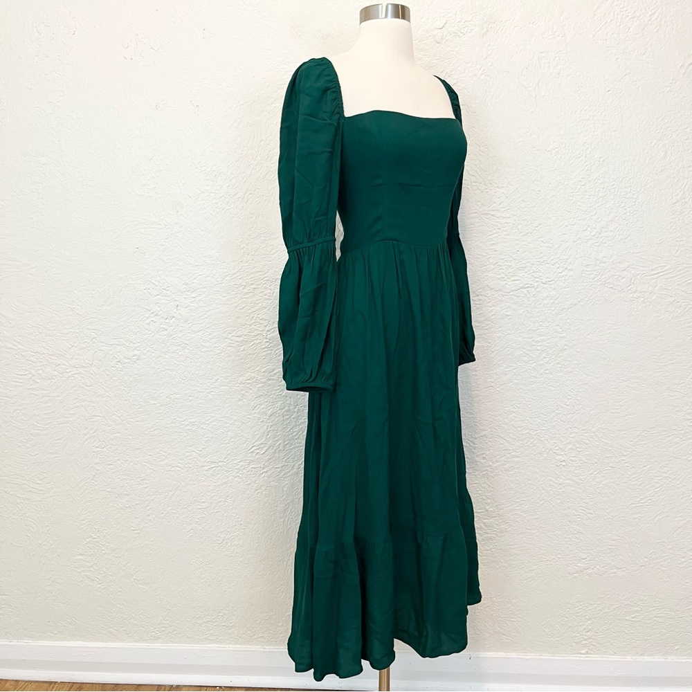 Reformation Dress Green Mica Midi Maxi Cottagecore Fairytale 8 - Picture 4 of 14